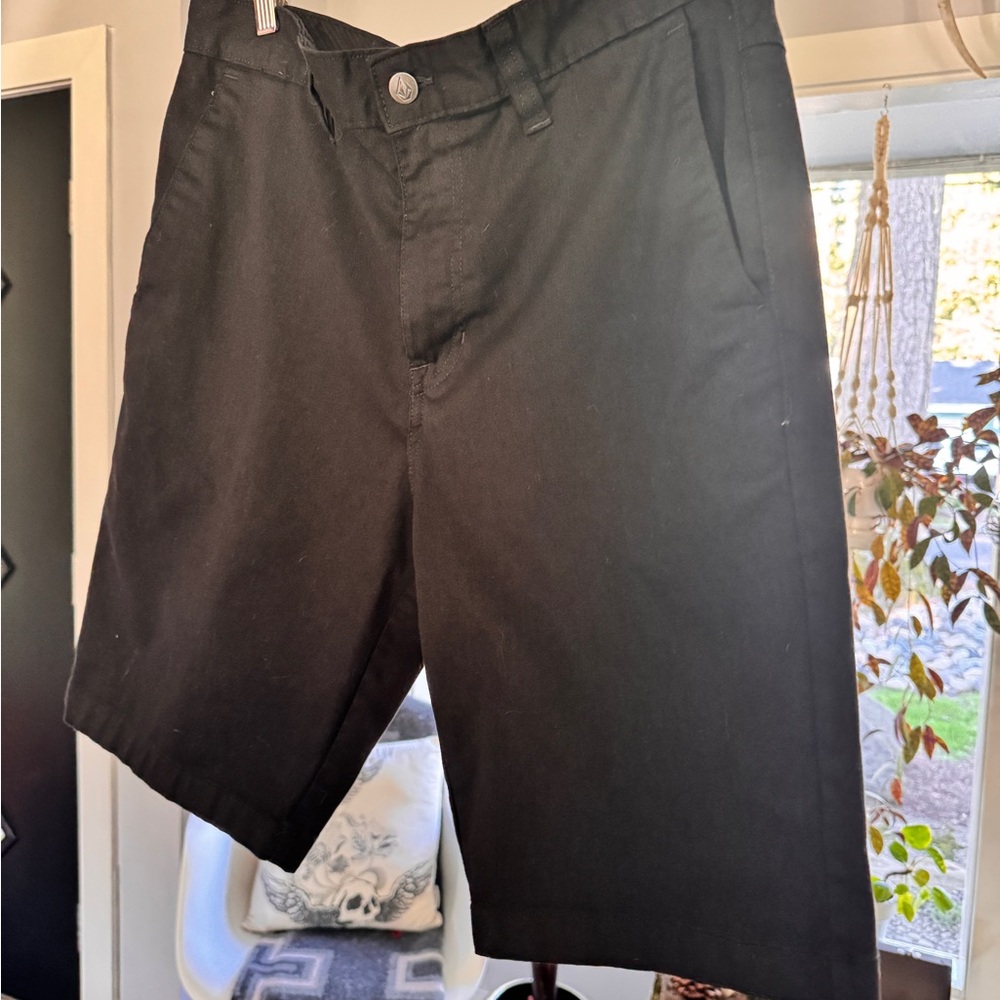 Volcom Men's Black Flat-Front Shorts